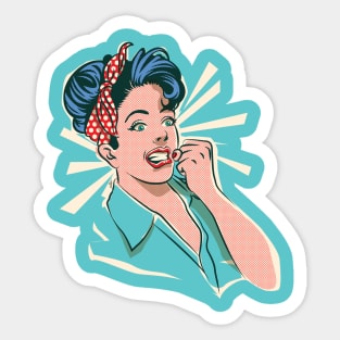 POP ART GIRL Sticker